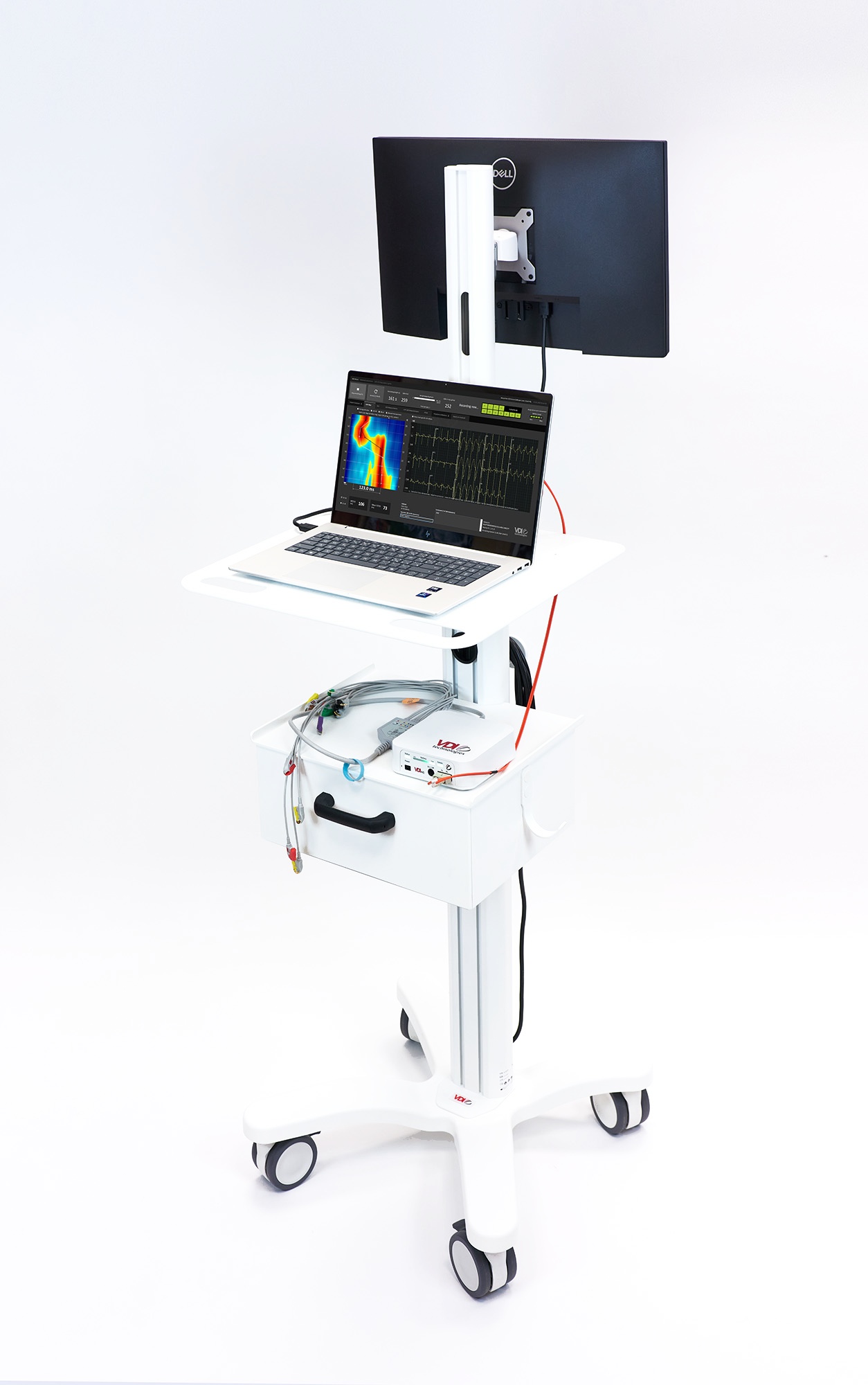VDI Cart laptop with backscreen